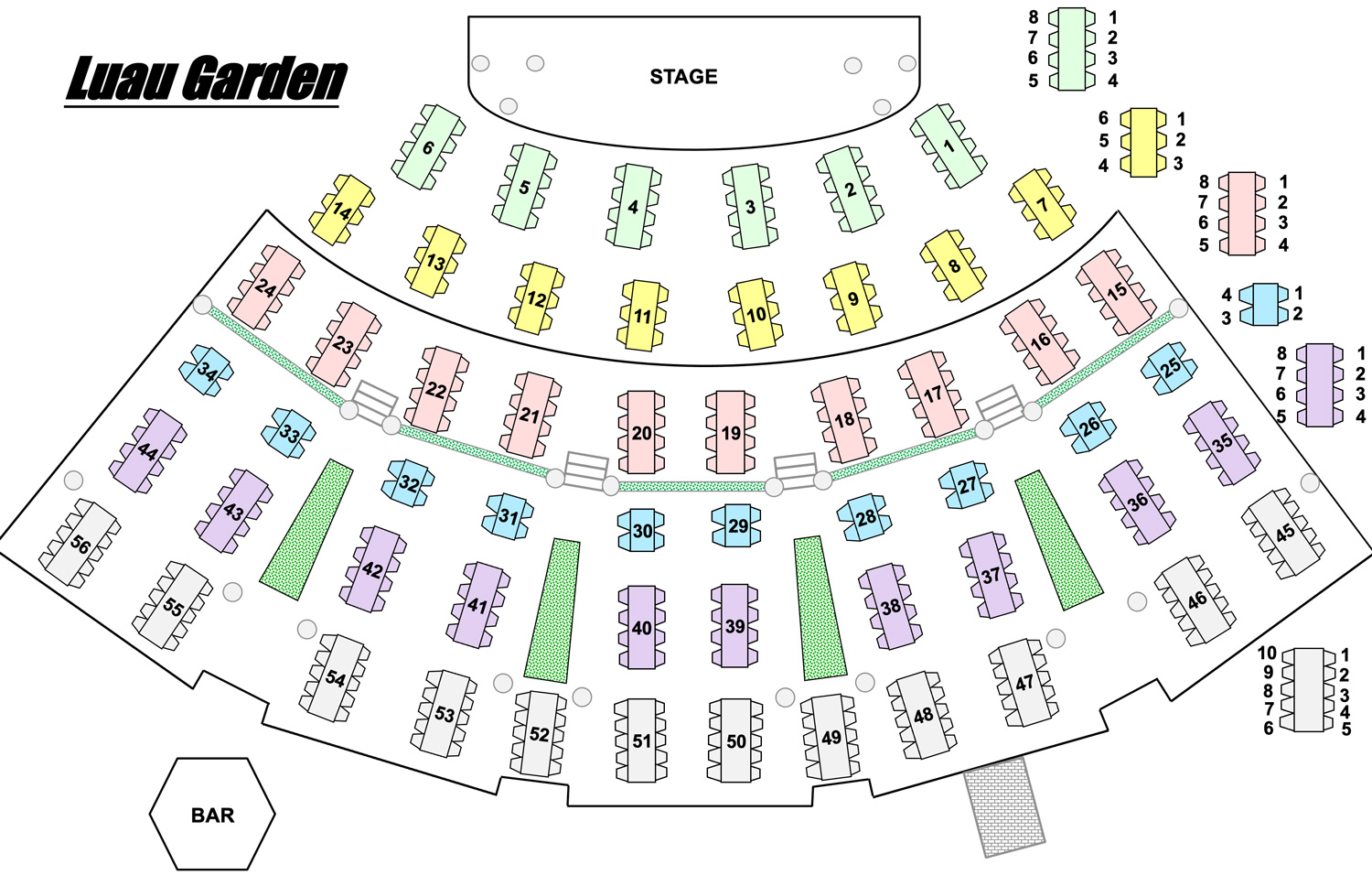 Hale Koa Luau Seating Diagram Halekoa